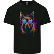 Retrowave German Shepherd Dog