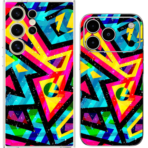 Abstract lines bold colours - bold,
