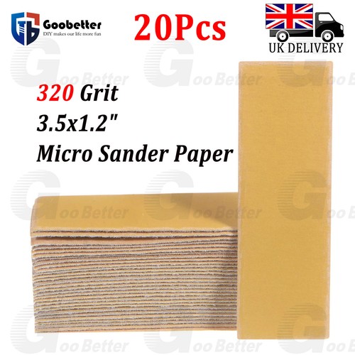 20pcs 320 grit 5x1 - 20pcs, 3.5x1.2"