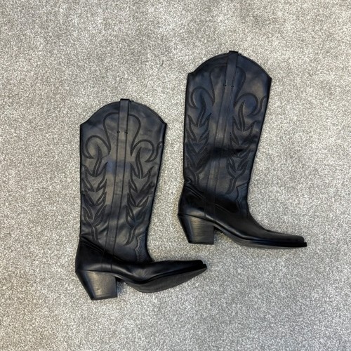 Black zara embroidered detail - black,