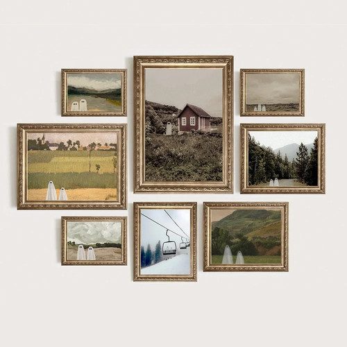 Poster vintage ghost - poster, landscape