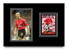 Roy Keane Hand Signed A4 Photo Auto Card Autograph Manchester United Display COA