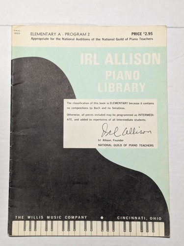 Irl allison piano library - irl,