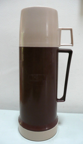 Vintage thermos flask - flask,