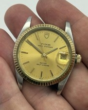 Tudor Prince Date 74033 Two Tone Gold Champagne Dial 34mm Automatic Men’s Watch