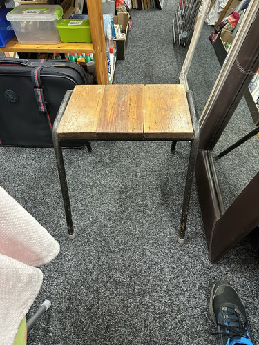 Vintage old stool step solid - vintage,