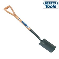 Draper Gardeners Carbon Steel Garden Border Spade Ash Handle Shovel 14305
