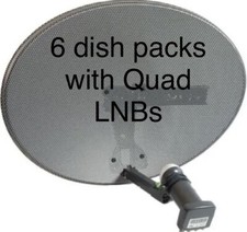 6 x Zone 1 Satellite Dish With