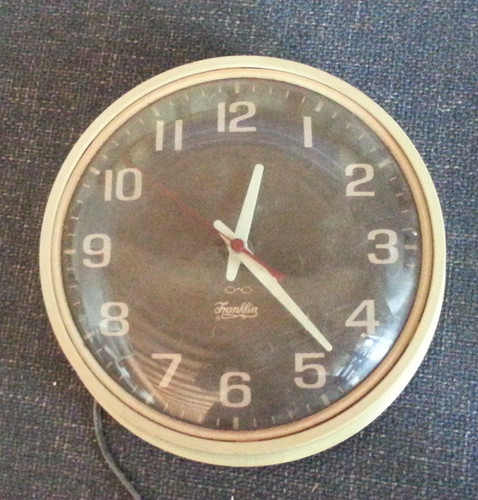 Vintage franklin wall - wall, clock