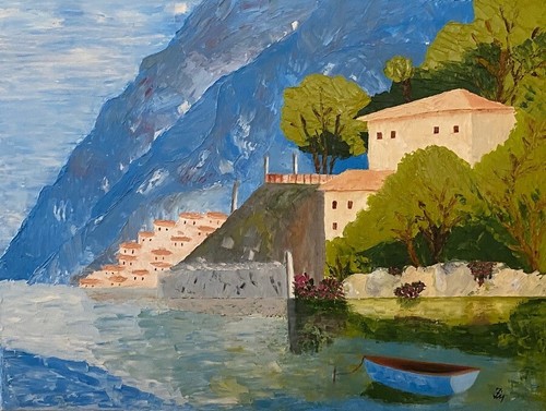 Oil painting coastal - oil, "coastal