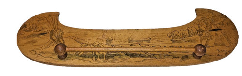 1900s wooden canoe tie belt - 1900s,