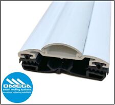 Rafter supported Aluminium Glazing Bar 50mm wide for Polycarbonate or Glass