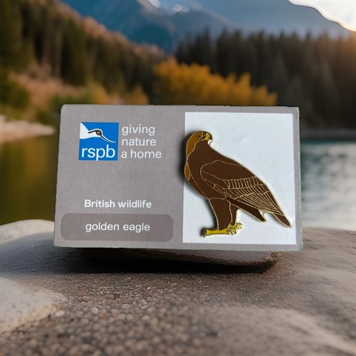 Rspb pin badge golden eagle - rspb-pin,