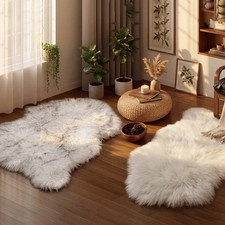 Large Faux Fur Sheepskin Rug