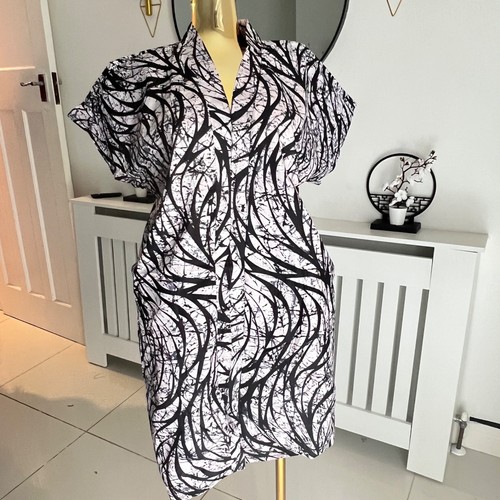 White and black - black, dress