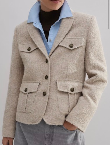 Jacket bouclé pocket - me+em,