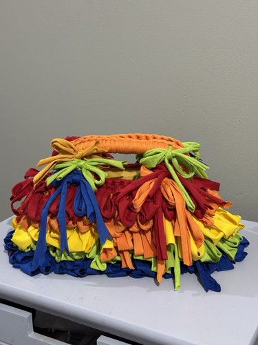 Handcrafted rainbow fringe - rainbow, fringe/