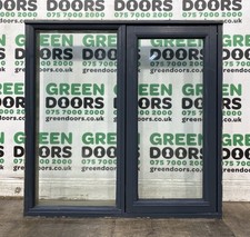 WOODEN GREY CASEMENT WINDOW