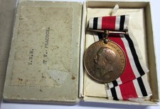 Vintage WW1 SPECIAL CONSTABULARY Faithful Service MEDAL - Ernest W Peacock YNR