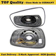 PEUGEOT 307 WING MIRROR GLASS SILVER,HEATED & BASE LEFT SIDE	2001 to 2007