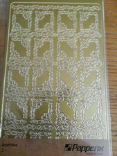 Gold Corners Card Making Peel Offs Scrapbooking