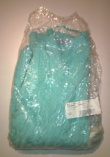 Ladies V Neck Aqua Green Cable