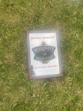 Irish pub issue Paddy whiskey mirror rare man cave