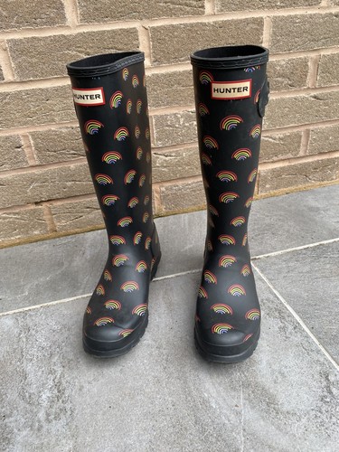 Hunter wellies black with - wellies,