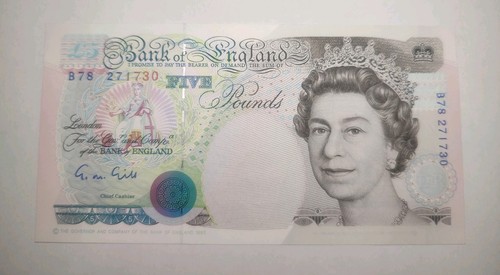 Bank england five - bank, pound