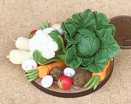 Dolls house vegetable - dolls, mixed