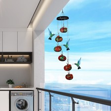 6 Glass Balls Hummingbird