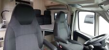 To fit Fiat Ducato Motorhome seat covers 2 fronts- Grey