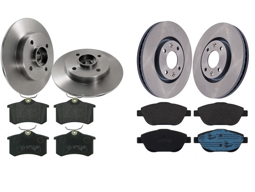 Front rear brake discs - front, pads
