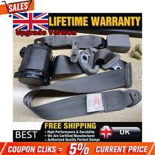 Universal 3 Point Inertia Seat Belt Kit Car Truck Adjustable Safety Belts Gery