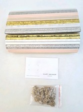 Kurt Geiger Bag London Kgl Gold Silver Peach Disco Envelope Clutch Bag.