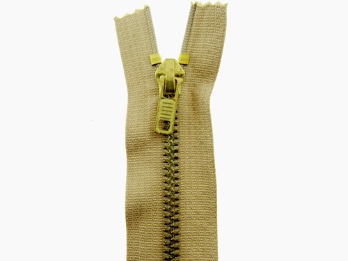 Denim jean zips - brass, gold