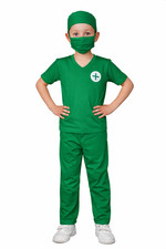 Kids Green Surgeon Scrubs Boys