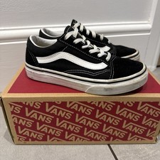 Vans Old School Classic Skate Shoes Trainers Youth Size 1 