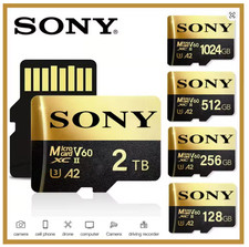 Micro SD Memory Card Class High Speed TF Flash 2TB 1TB 512GB 256GB 128GB 64GB UK