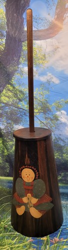Vintage wooden butter - vintage,