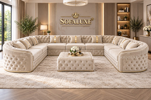 Khalifa shape chesterfield - u,