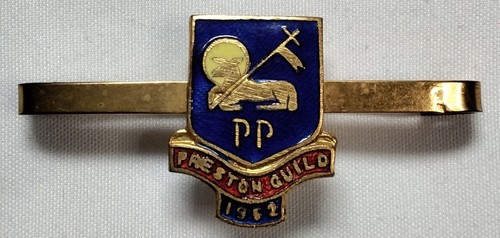 1952 preston guild pin - guild, badge
