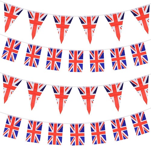 10m union jack bunting - jack, flag