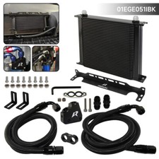 34 Row Engine Oil Cooler Kit For Chevrolet LS1 LS2 LS3 Camaro Firebird GM Black