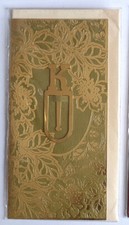 Solid BRASS Gold Metal BOOKMARK A -Z Initials Names Surname Letter Alphabet Gift