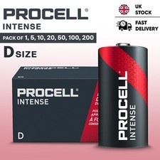 Duracell Procell Intense D Size Batteries LR20 Alkaline Industrial Batteries