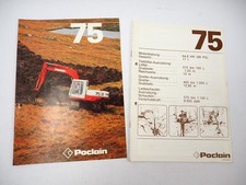 2x Brochure Poclain 75 Crawler