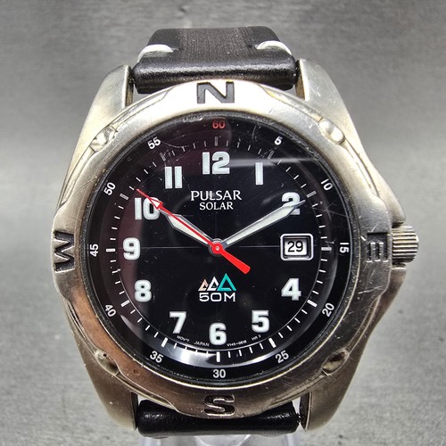 Seiko pulsar solar watch - seiko,