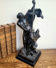 Large Bronzed Statue of