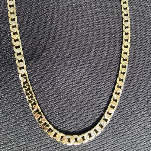 Gold chain square cuban - gold,